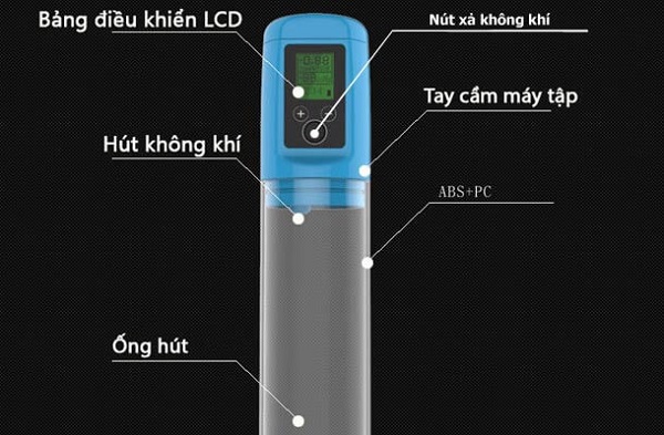 Máy Tập Tăng Kích Thước Dương Vật Tự Động Màn Hình LCD