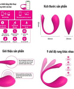 Trứng rung điều khiển bằng điện thoại từ xa Love Spouse