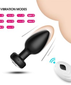 Plug cắm hậu môn rung 10 chế độ kết nối qua điện thoại