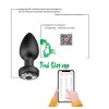 Plug cắm hậu môn rung 10 chế độ kết nối qua điện thoại